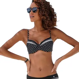 LASCANA Women's Dotted Underwire Bikini Top