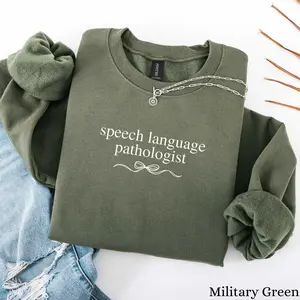 SLP T-Shirt or sweatshirt, Speech Therapy Sweatshirt, Speech Language Pathologist shirt, Speech Therapist t-shirt, SLPA, AAC Shirt Cotton Crewneck Fabric