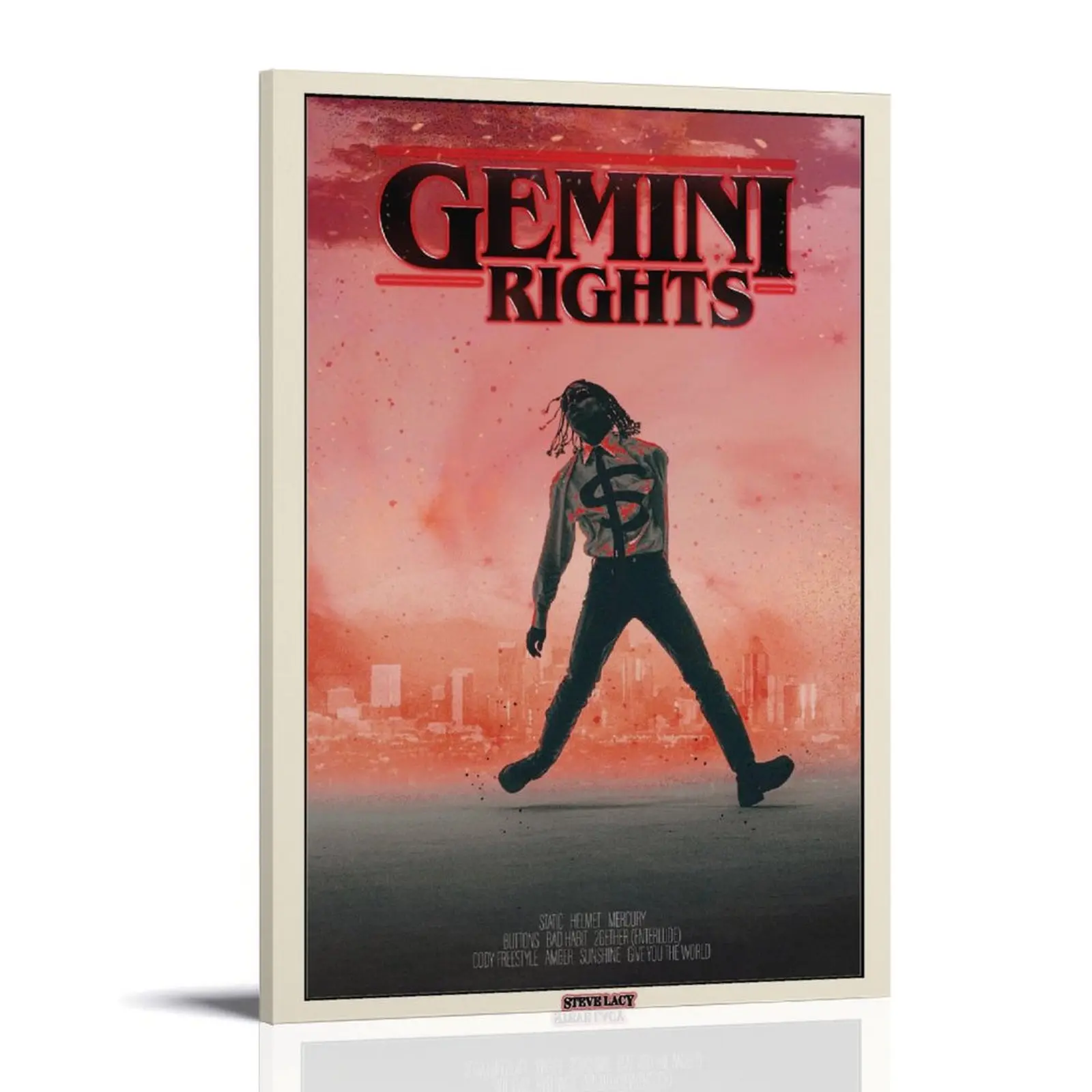 LIANGSHUANG-Steve Lacy Poster Gemini Posters Music Album Cover Posters Canvas Wall Art High-Resolution Vintage Band & Artist Prints for Room