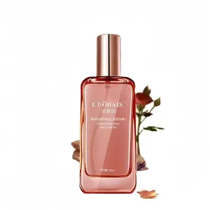 Rose Fragrance Hair Serum - Cottonseed & Flaxseed Essential Oil Blend, Tames Frizz, Smooths Split Ends, Boosts Shine, Silky Texture, Ideal Gift Option