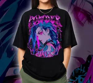 JinX TShirt, Violest Tshirt, Arcane Movie Tshirt A2