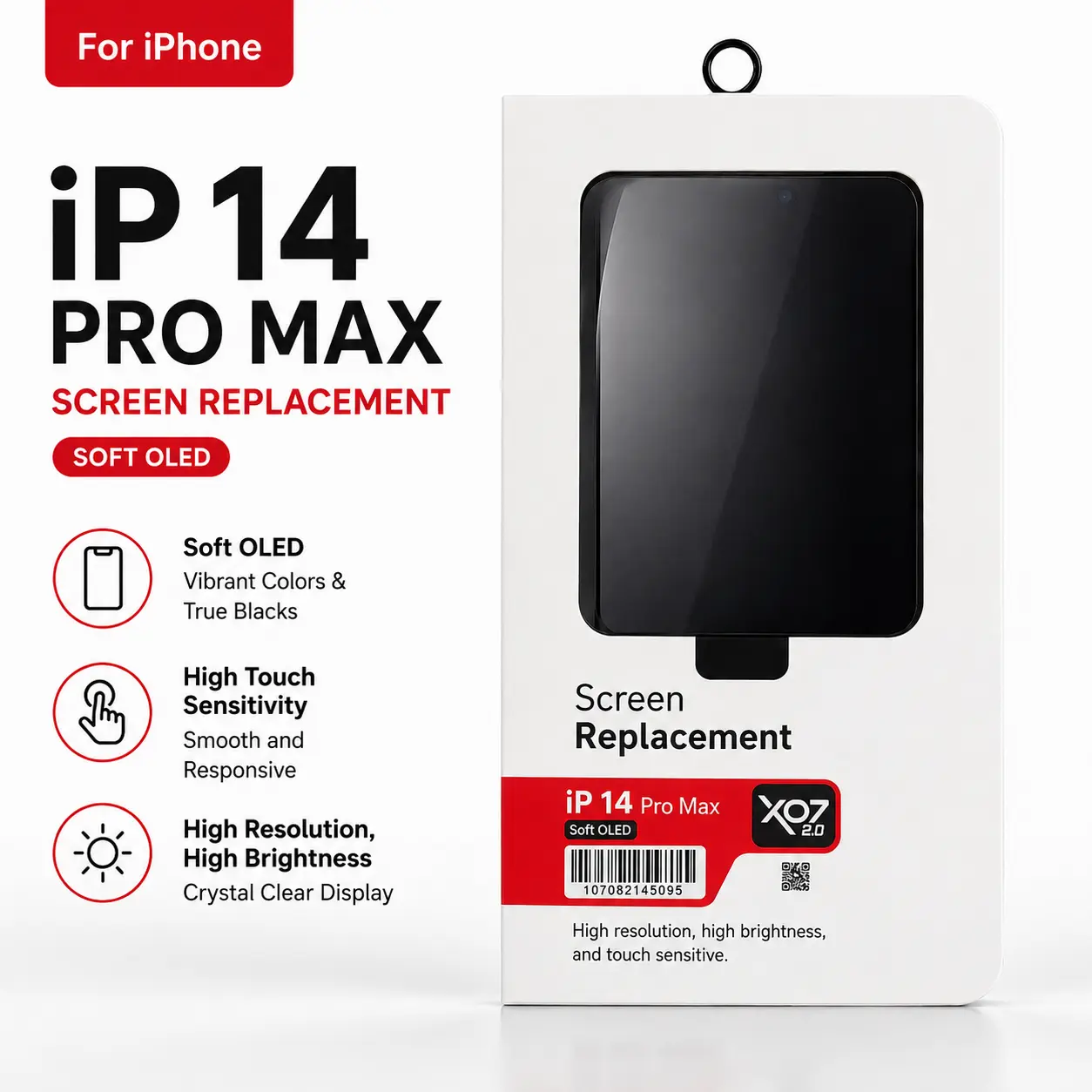 OLED assembly XO7 Soft OLED for IPhone 14 Pro Max