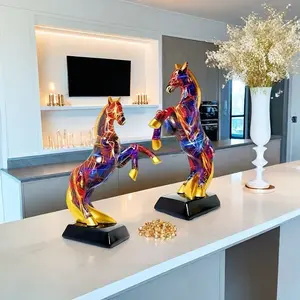 1pcs Horse Decoration for Home Entrance Office Feng Shui Decor, Lucky Money Attraction Ornament, Wealth Symbol for Business Success