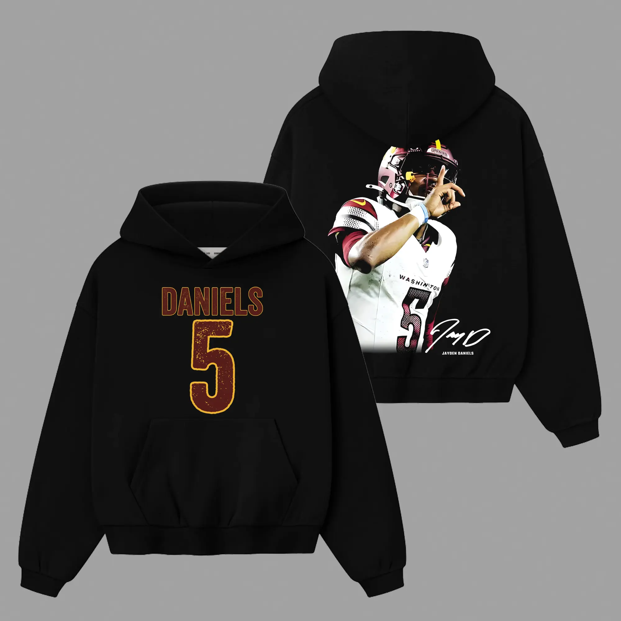 Jayden Daniels 5 Lightweight 100% Cotton Hoodie Sweater T-Shirt , The JD5 Hoodie Sweater T-Shirt , The Commanders Hoodie Sweater T-Shirt , Sunday Football Hoodie Sweater T-Shirt , Game Day Hoodie Sweater T-Shirt , Game Day Outfit