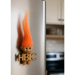 Troll Doll HBIC Refrigerator Magnet