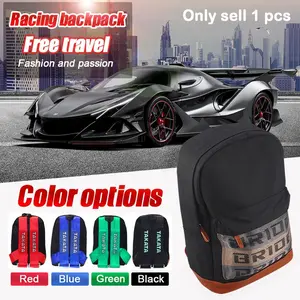 Universal Japanese Safety Belt Fabric Backpack, Car Canvas Bag, Motorcycle Bookbag, Travel Bag, Durable and Versatile