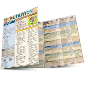 QuickStudy Nutrition Laminated Reference Guide by Lucille Beseler Updated Expanded Comprehensive Coverage 8.5 x 11.0 inches 6 Pages Essential Nutrition Information