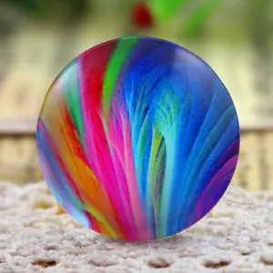 Lost Money Sale New Fashion  5pcs/Lot 25mm Handmade Po Glass Cabochons