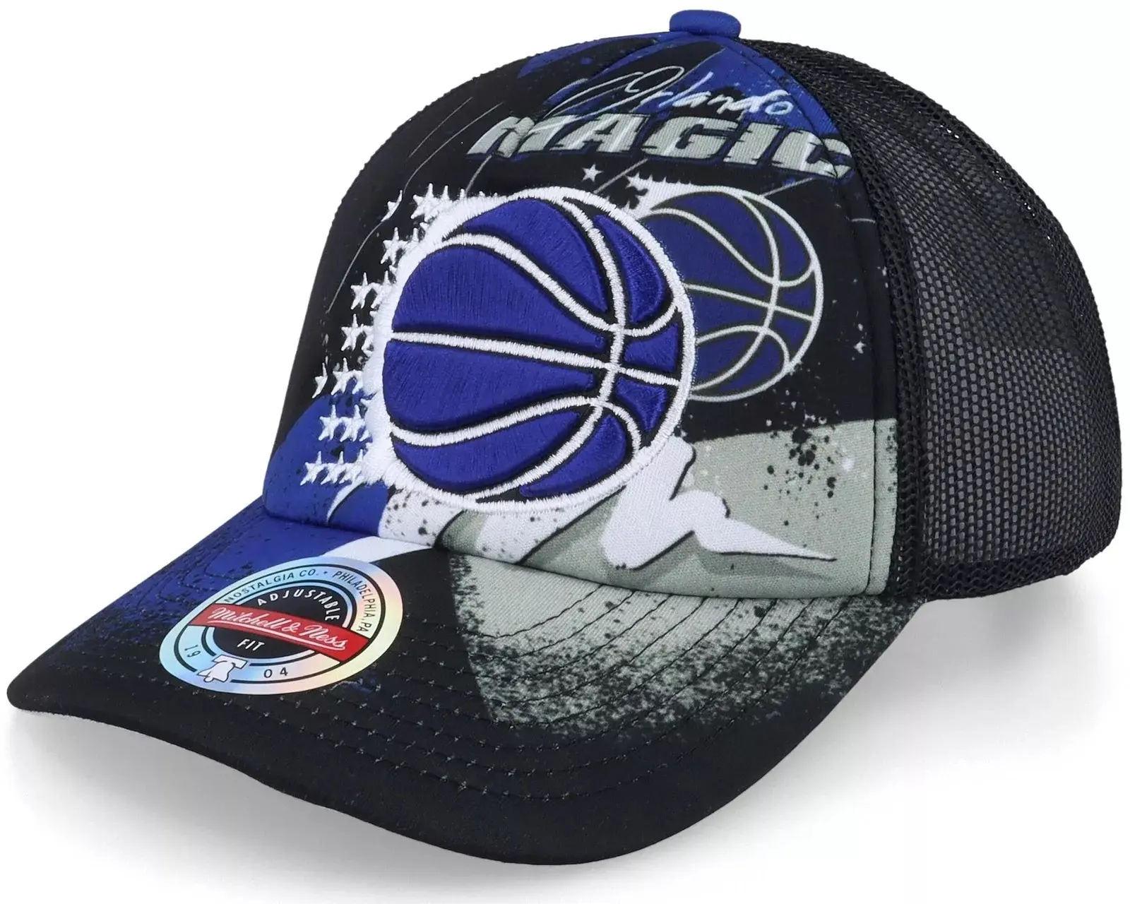 Mitchell & Ness Black NBA Orlando Magic Hyper Trucker HWC Snapback Mitchell & Ness Black NBA Orlando Magic Hyper Trucker HWC Snapback