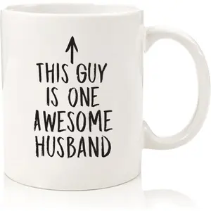 Single 11 Oz All Black Coffee Mug, A Hilarious Cup for an Amazing Husband - Perfect Gifts for Anniversary & Valentine'S Day for Men, Him - Top Gifts for Husbands from Wives, Wifey, Her - Distinctive Birthday Gift Idea - Fun & Trendy Novelty Mug