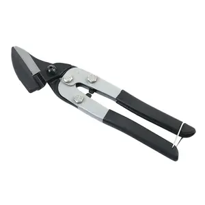 1pc Heavy-duty Tin Snips Iron Sheet Cutting Scissors for Garden Horticulture and More Non-slip Iron Shears with Protective Ring for Safe Storage