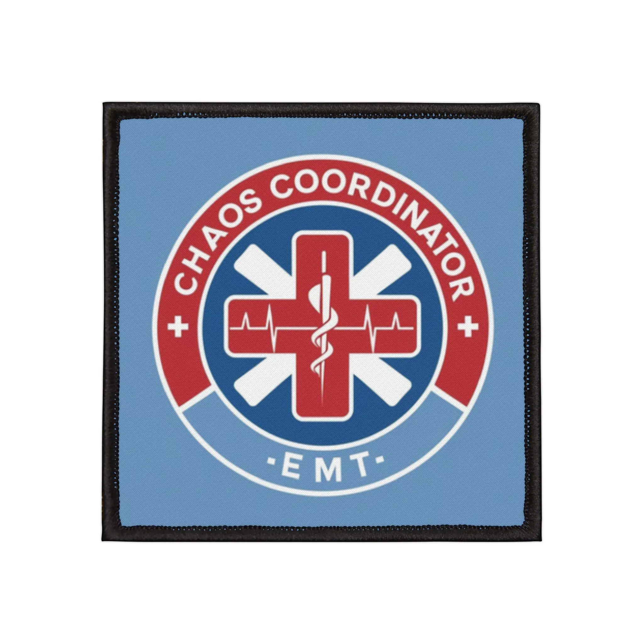 Chaos Coordinator EMT Iron-On Patches, Fun Badge for Medical Professionals, Emergency Service Gift, Denim Jacket Accessory, Nurse Decor