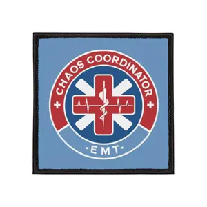 Chaos Coordinator EMT Iron-On Patches, Fun Badge for Medical Professionals, Emergency Service Gift, Denim Jacket Accessory, Nurse Decor