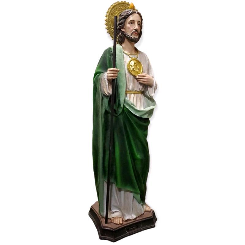 San Judas 36"inches Tall / 3 Feet Canvas Texture Statue - St Jude Standing Figure in Box - New and Unopened - Religious Decor Saint Jude Tadeo