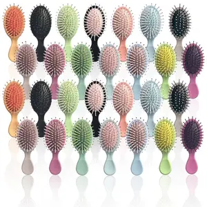 Mini Hairbrush for Traveling - Assorted Colors, Soft Grip Design, Ideal for Everyday Use