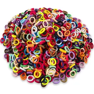 400 PCS Hair Ties – No Damage Elastic Ponytail Holders, Soft Seamless Multicolor Hair Bands for Toddlers and Girls, Baby Hair Accessories