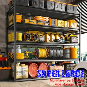 Super Large Blue Black 78"Tall Garage Heavy-Duty Shelf 3500-Pound Load-Bearing Adjustable 5-Layer Storage Unit for Food Warehouses Basements 45" W x 20" D x 78" H ceiling high cabinets racking rack for kitchen Organiser White standingshelves ray beegarage