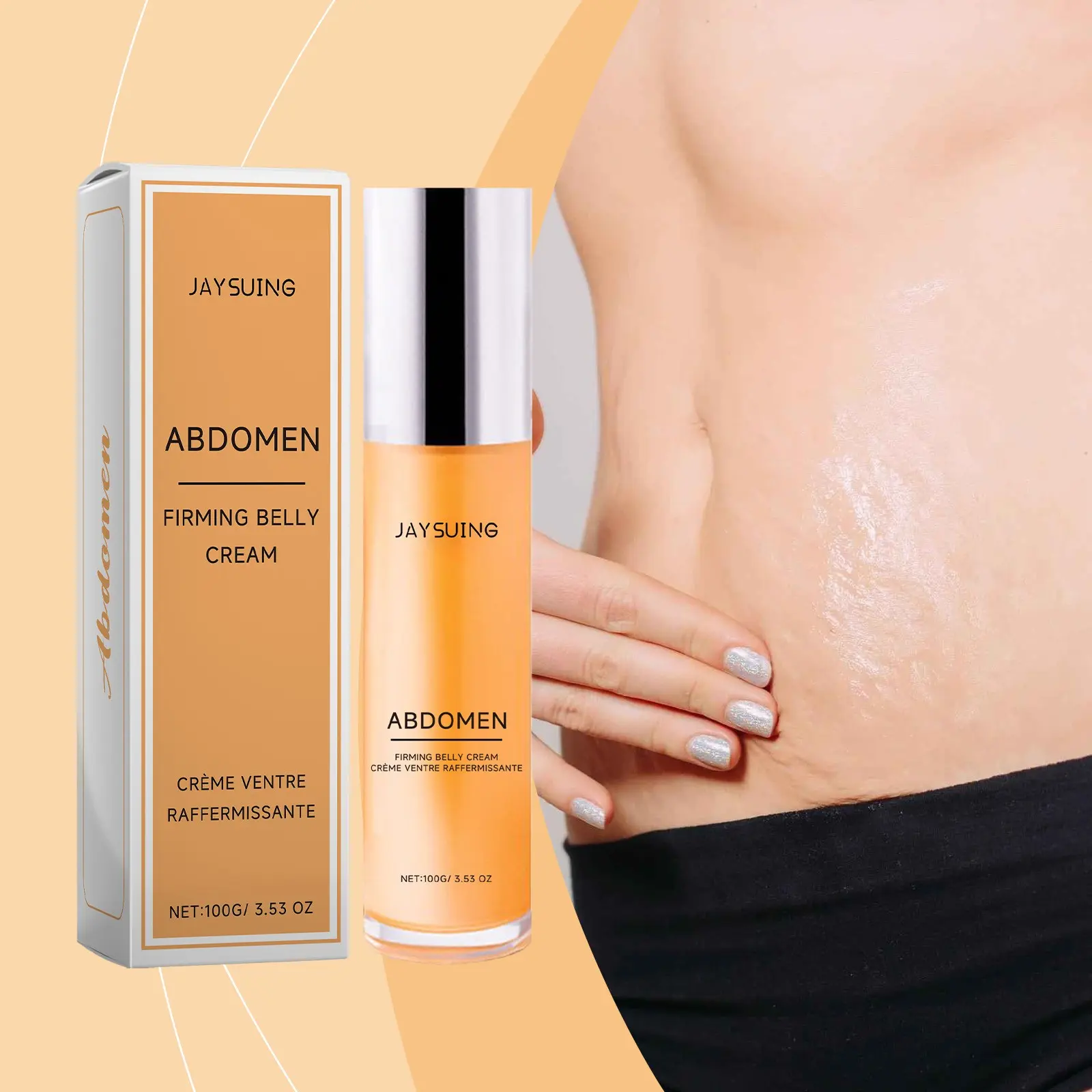 Jaysuing Pregnancy Stretch Mark Treatment Firming Cream, Anti Stretch Marks, Gentle Care for Postpartum Belly Skin, Body Care Cream for Tighteningskin, Stretch Mark Lotion