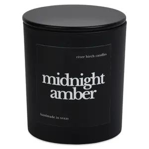 River Birch Midnight Amber  - 10 oz Black Jar