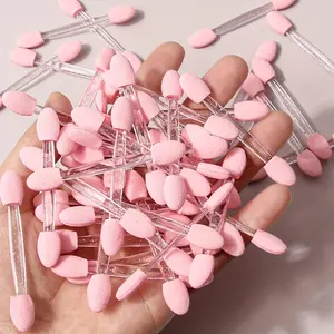 Eyeshadow Applicator, 50pcs Eyeshadow Applicator Double Sided Eye Makeup Applicator Short Sponge Eyeshadow Applicator