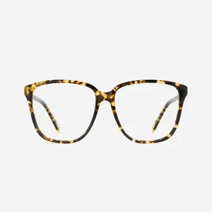 「TIJN-Classic-Dalicia」Square ECO-Acetate Glasses for Women Assertive Acetate Frame Roomy for Male Female Eyeglasses