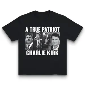 Charlie Kirk Shirt: A True Patriot, Memorial Activist, Activist Attack, Human Rights: Memorial Activist Honor Courage & Human Rights Made In USA For Women For Men [180G 100% cotton, lightweight and breathable, soft and comfortable]