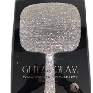 Glitz And Glam Handheld Mirror for Perfect Makeup Application