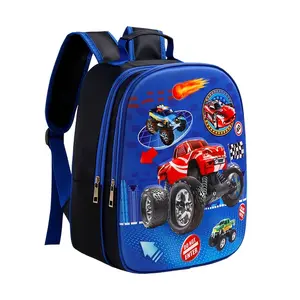 1 14-Inch Kids' Backpack (3D Car Print) |   Durable, /easy-clean; Double-zip (kid-friendly); Wide Comfy Straps |   10.24*11.81*5.91inch |   for Young Kids/car Lovers; School/trips |   Gifts: 2026 Horse Festival/back-to-school/Children's Day