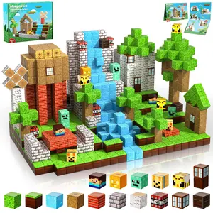 Magnetic Blocks-100PCS Create My Own Crafts ，Magnetic Building Blocks Magnetic Tiles Stacking, Build -Magnet World Set, STEM Montessori Sensory Toys magnet blocks，Valentine's Day Gifts, Boyfriend Gifts Outdoorfun