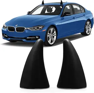 Car 3D Devil Horns Sticker Halloween Car Roof Decor Elastic Foam Bull Horns Easy Parking Lot Locator