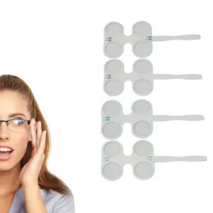 4 Units Optical Flippers Optometry White Plastic Optometry Flip Lens Confirmation Flipper Set for Near Vision Amblyopia Confirmation Test, ±0.50, ±1.00, ±1.50, ±2.00 Camera Smartphone Photographic Fill Light Photography Tool