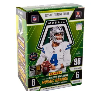 Panini 2025 NFL Mosaic Blaster Box - 36 Cards 6 Packs for Collectors & NFL Fans Unique Opportunity to Discover New Cards