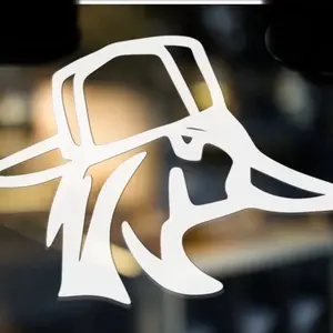 2 pack Duck with Backwards Hat Decal Stickers Vinyl