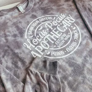 Hocus Pocus Apothecary Tie Dye Long Sleeve | Witch Long Sleeve