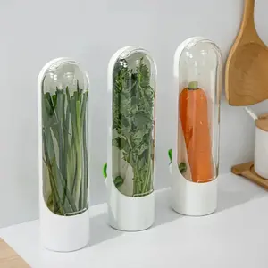 Herb Saver Premium Herb Storage Container Keeps Greens Vegetables Fresh Premium Herb Keeper Clear Spice Fridge Preserver Storage