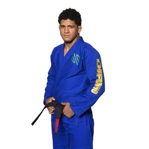Gilbert Burns Origin Gi Limited Edition - Blue Uniform with Yellow Lettering, Authentic Martial Arts Gear
