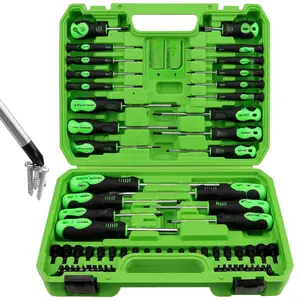 86PCS Magnetic Screwdriver Set,Includes Slotted/Phillips/Torx Mini Precision Screwdriver, Replaceable Screwdriver Bits and Nut Drivers With Sturdy, tool box, TikTokShopBlackFriday