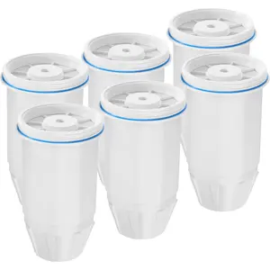 Water Filter Replacement for zero Pitchers and Dispenser,fit for ZR-001 ZR-004 ZP-006 ZR-017 ZS-008 Filters, Multi-Stage Filter System Reduce Lead, Chromium, PFOA/PFOS and TDS, 6pack,by