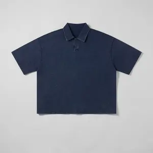 Boxy Polo (Navy)