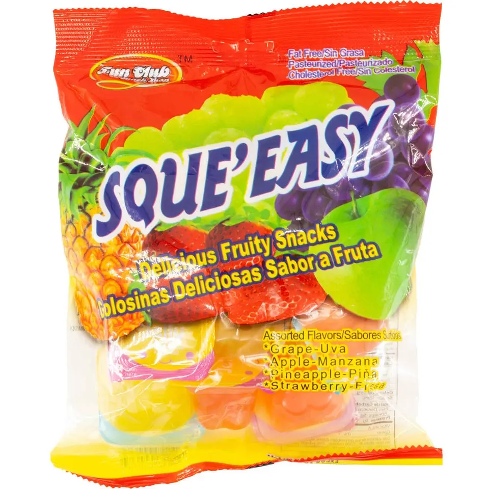 Chewy Squeeasy Fruit Jelly Cups - Bag-Packed Assorted Flavors (Mango, Lychee) - Sweet Fruity Snack Dessert Treats, Snacks