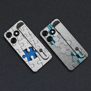 Soft case Anti-knock Phone Case For Tecno Spark10C/K15Q Dirt-resistant Plain color commerce Wrist Strap Wristband protective Shockproof Silicone geometry Back Cover simple Durable