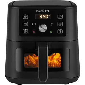 4QT VORTEX 6-in-1 Mini Air Fryer, Air fry, Bake, Roast, Broil, Dehydrate or Reheat, Black, 4 Quarts