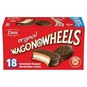 Dare Wagon Wheels Original Cookies, 630g/22.2 oz, Box, 18 pack, Peanut-free