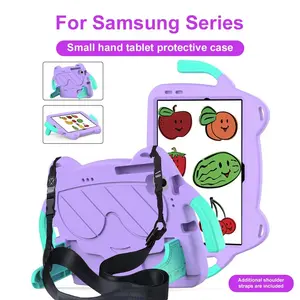 Case For Samsung Galaxy Tab A11 A9 Plus 11 inch X216 A11 A09 A8 10.5 A7 Lite 8.7 S6 S5e 10.5 A7 T500 Kids EVA Handle Stand Cover