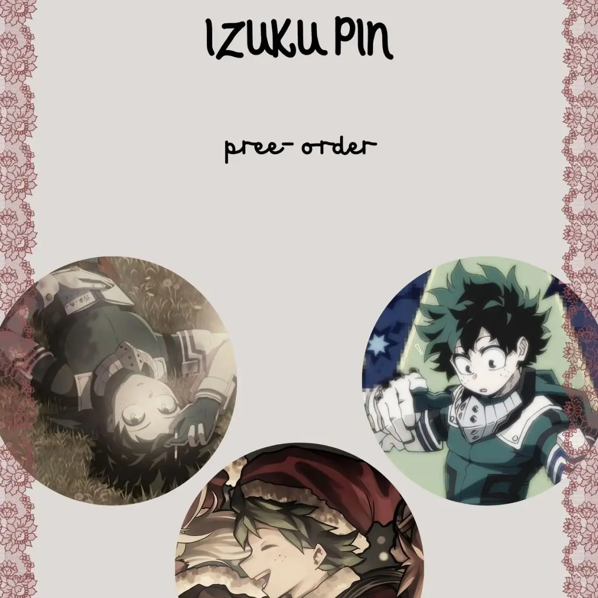 12 ops ( not combo 12) izuku  anime  pins buttons
