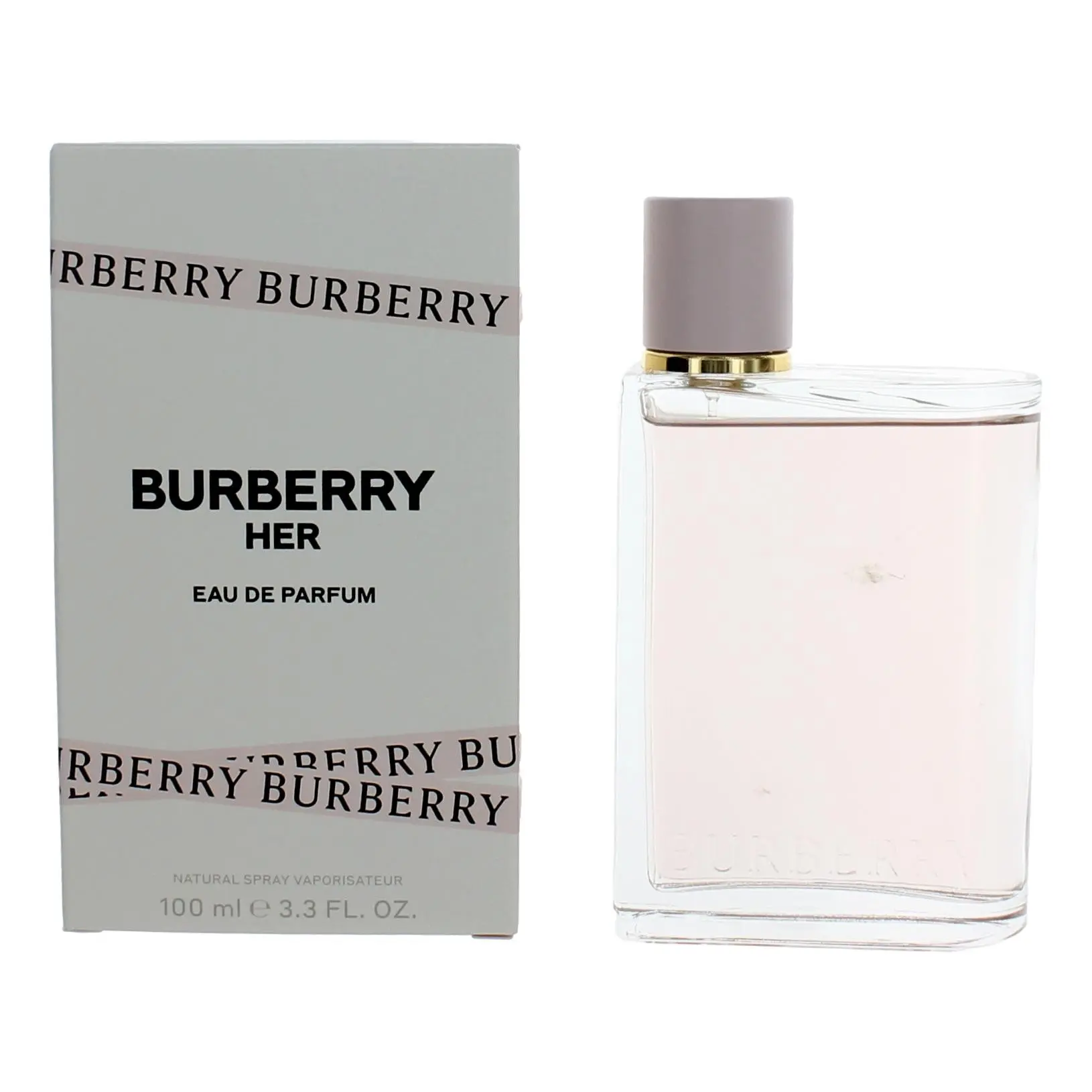 BURBERRY Her Eau de Parfum, a Luxury Pump Bottle Women's Fragrance with Notes of Raspberry, Black Currant, Amber, and Musk, Raspberry Black Currant Women's Fragrance, Amber, Musk, Berry Blend, Feminine Energy, Skin Spray Women's Fragrance