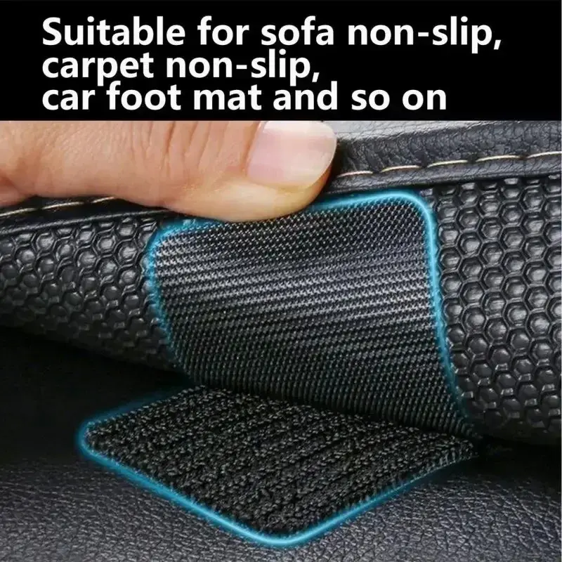 10 Pairs High Adhesive Dual-Sided Fixing Stickers, Carpet Pad Dashboard Holder, Non-Slip Floor Tape, Home Flooring Anti-Slip Patch