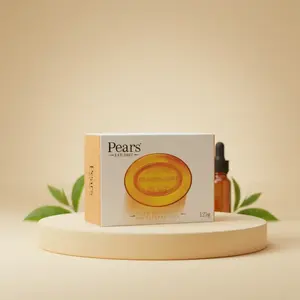 Pears Soap, Pure & Gentle with Natural Oils, Pack of 1 – Transparent Amber Glycerin Soap for Pampered, Glowing Skin, 4.4 Oz