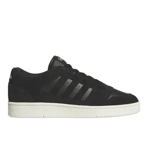 adidas Mens Break Start Premium Low Lace Up Sneakers Shoes Casual - Black