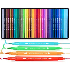 35 Dual Markers Pen for Adult Coloring Book, Coloring Brush  Marker, Fine Tip Colored Pens for  Journaling Drawing Planner